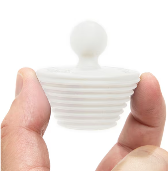1.5 in. - 1.75 in. Bathtub Drain Protector Hair Catcher and Stopper Plug Bundle